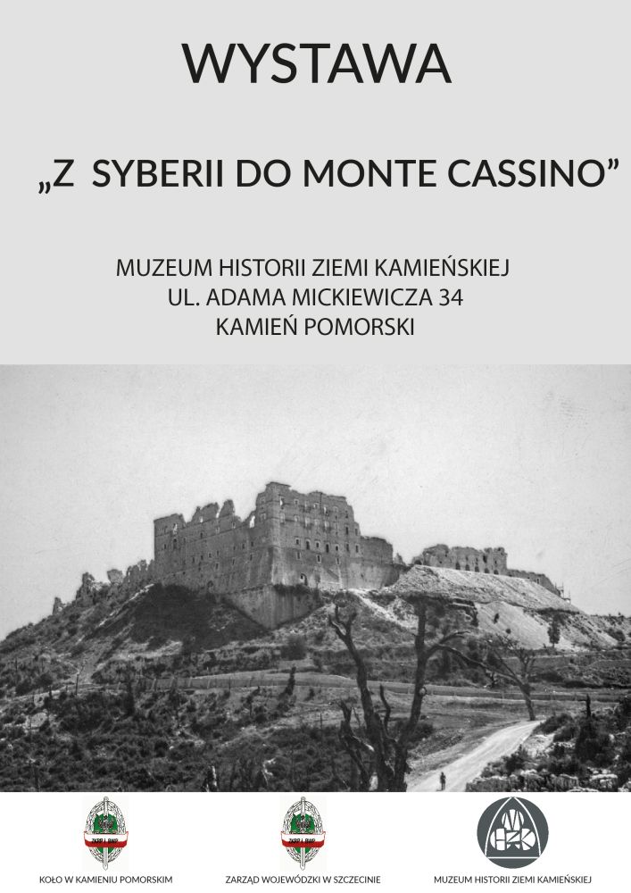 Zaproszenie na otwarcie wystawy "Z Syberii do Monte Cassino"