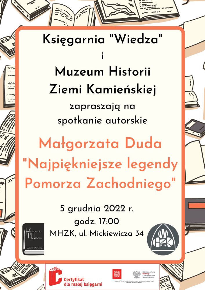 Najpiękniejsze legendy Pomorza Zachodniego - spotkanie autorskie z Małgorzatą Dudą