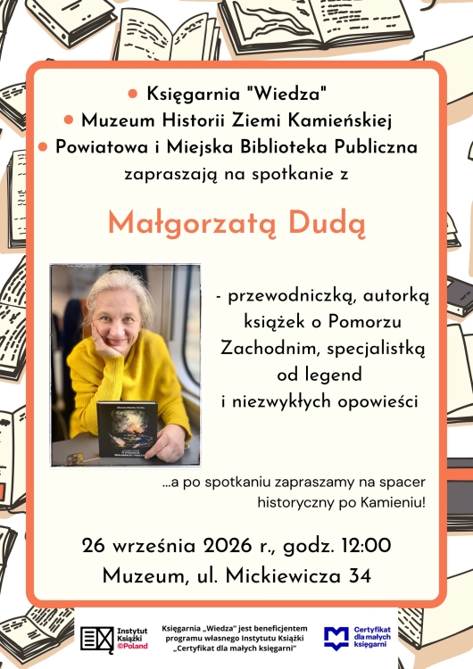 Spotkanie z Małgorzatą Dudą, przewodniczką i autorką książek o Pomorzu Zachodnim